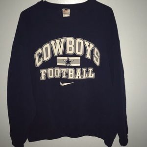 Cowboys football Nike crew neck
